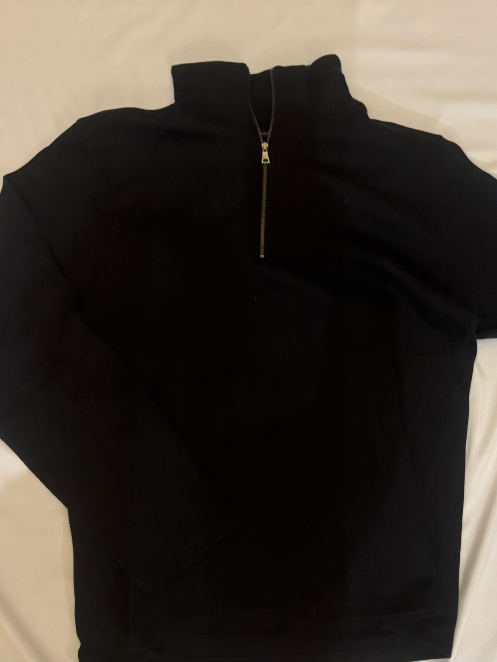 Banana Republic Men's Black Zip-Neck Sweater